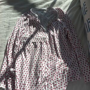 NEVER WORN PINK HEARTS ROLLER RABBIT PJAMAS!!